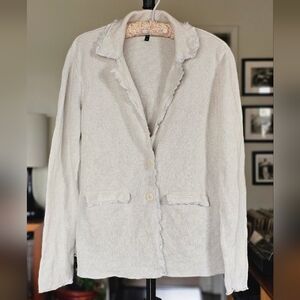 Eileen Fisher Cotton Knit Oatmeal Sweater